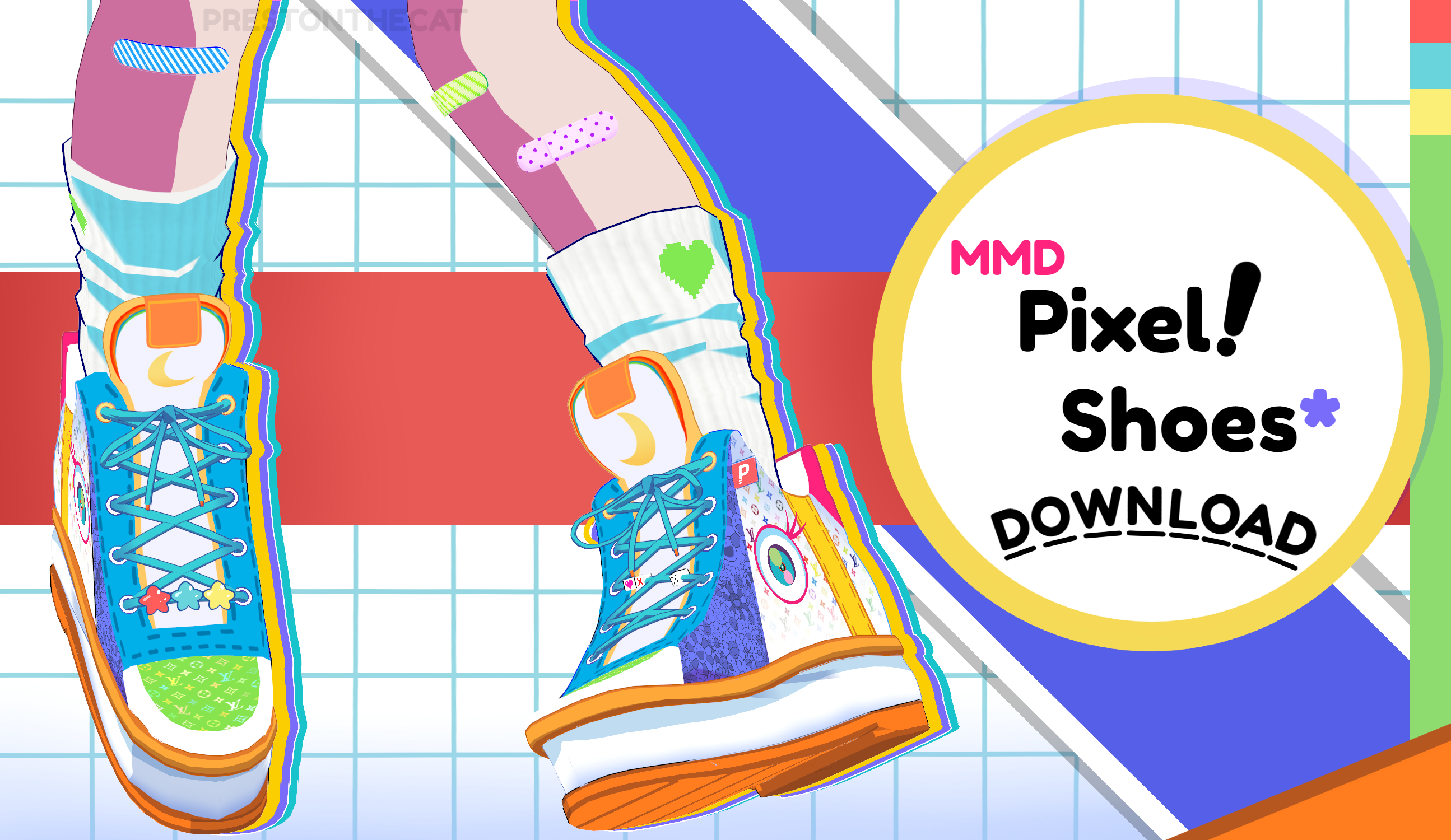 MMD Pixel! Shoes* Download! by PRESTONTHECAT on DeviantArt
