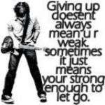 Giving Up