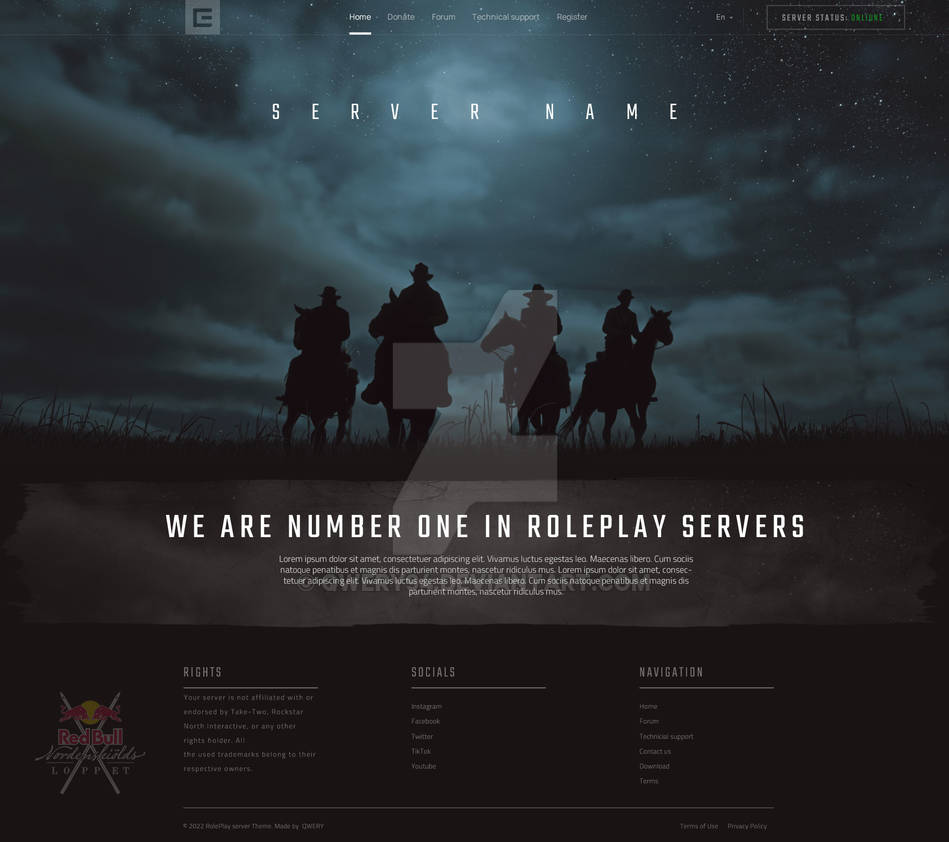 Redm Rp Background REDM server template by Qwery94 on DeviantArt