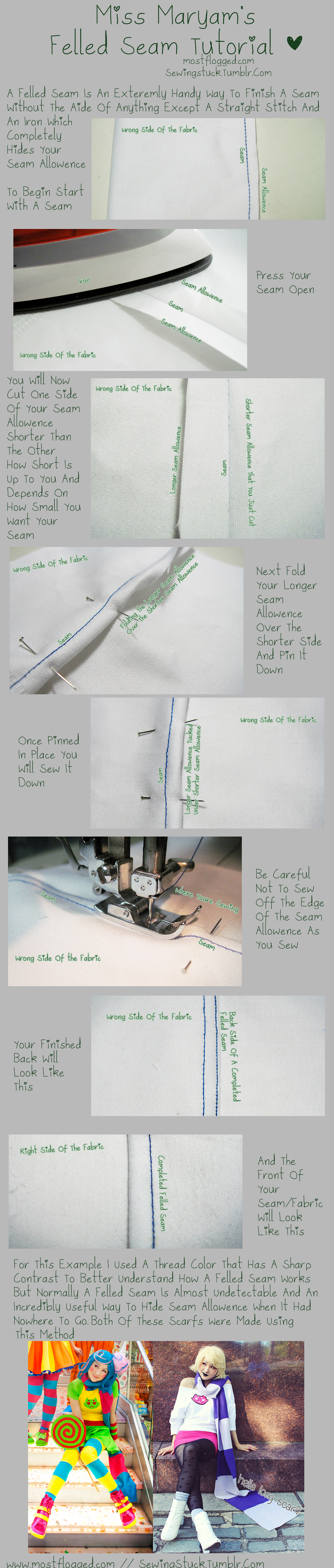 Sewingstuck - Felled Seam Tutorial