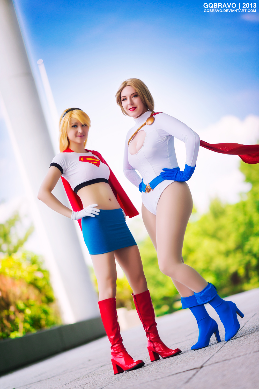 Super Girl and Power Girl