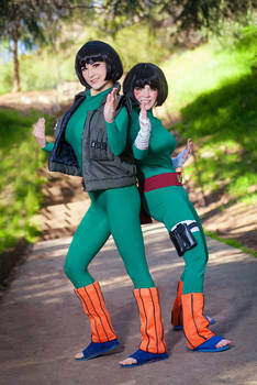 GAI SENSEI AND ROCK LEE - NARUTO