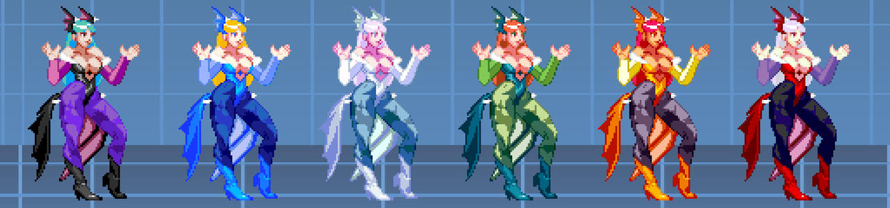 Morrigan Colors Morrigan Color Palettes by amagiJam on DeviantArt