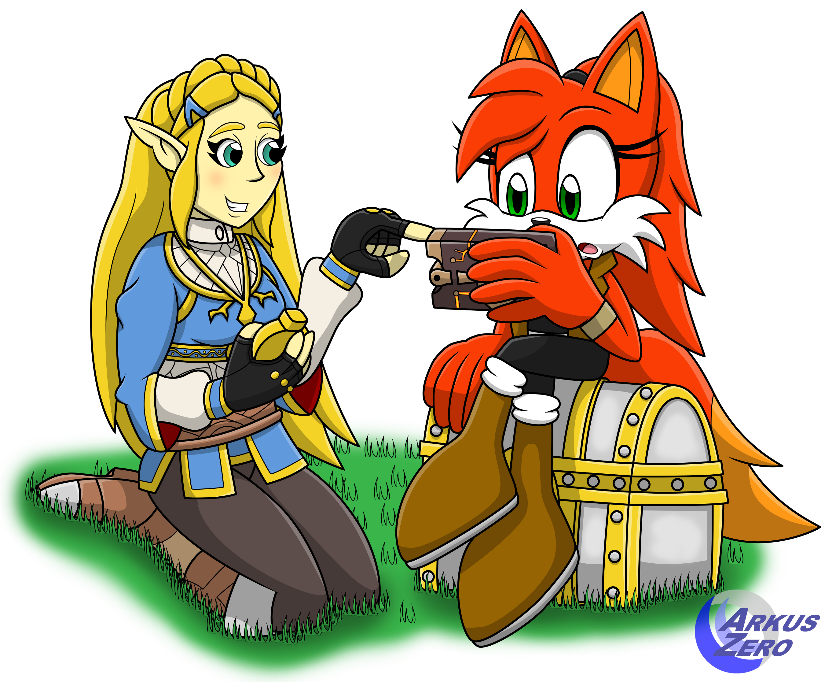 Scholars of History - Zelda and Ruby by Arkus0 on DeviantArt