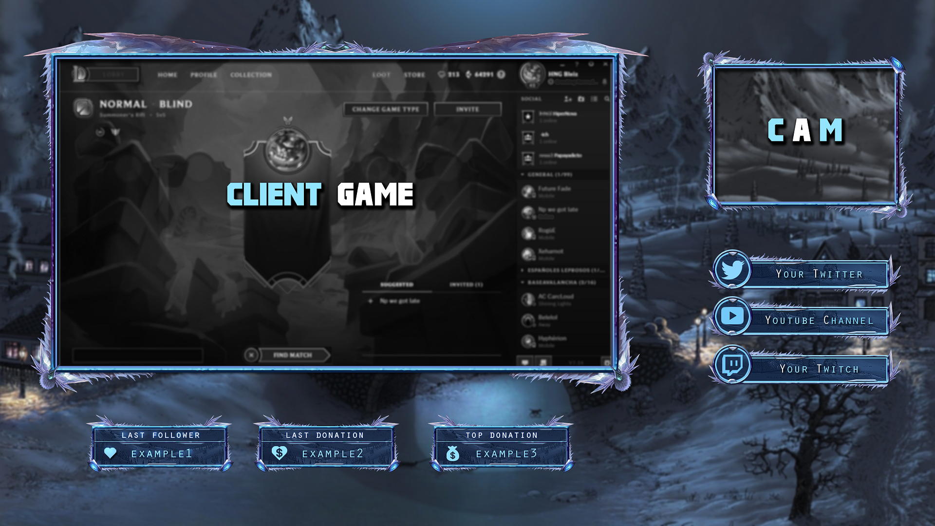 Client game overlay - ICE theme by Arcaste on DeviantArt
