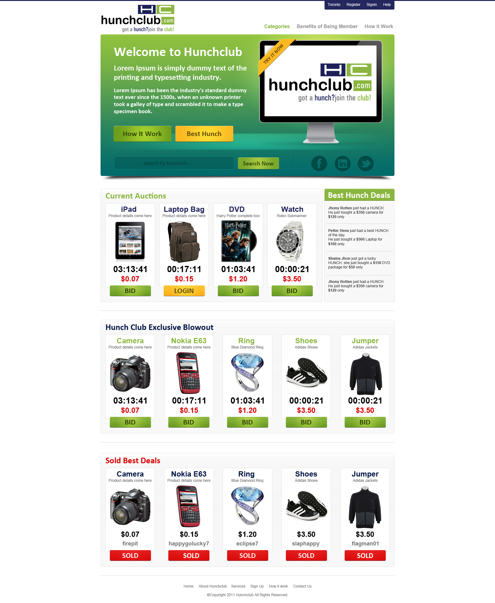 ecommerce shopping cart layout