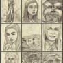 Labyrinth ATC Sketches