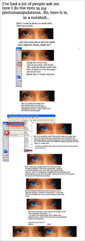 Recoloring eyes tutorial..