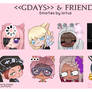 [oc] gdays + friends // emotes