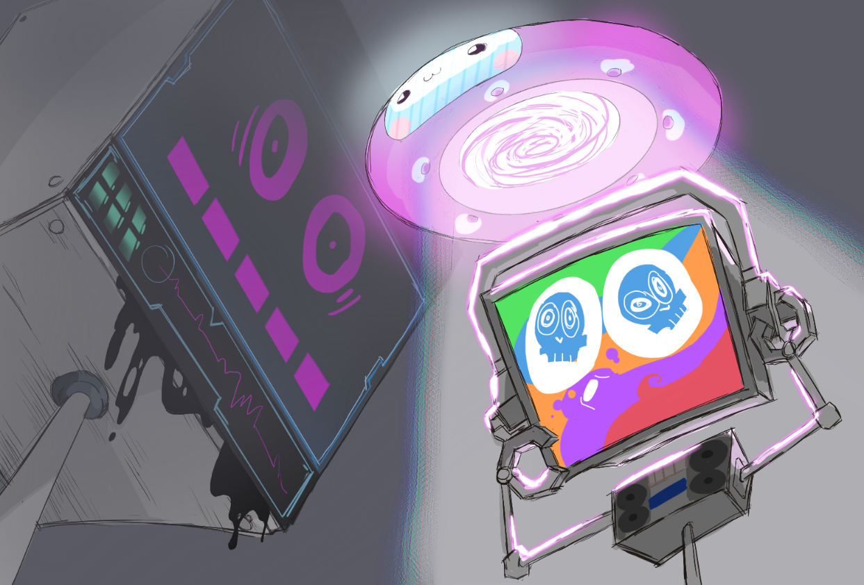 Fandroid is hallucinating by EilEEnVel26 on DeviantArt