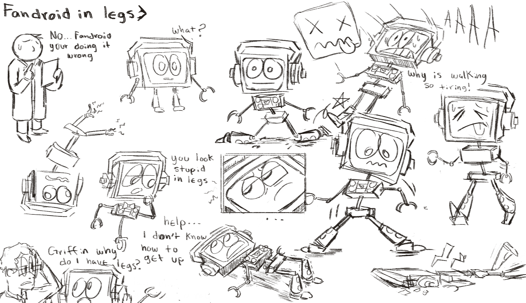 Fandroid in legs by EilEEnVel26 on DeviantArt