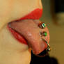 Tongue piercing