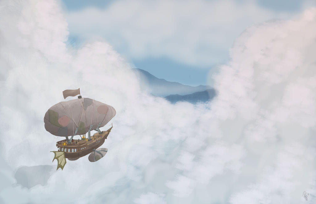Altram 1400_ Flying Ship Concept by on DeviantArt Altram 1400_ Flying Ship Concept by on DeviantArt