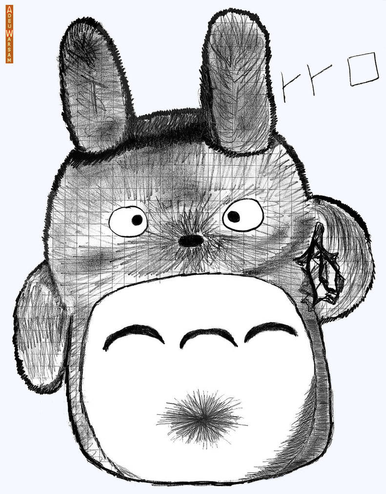 Totoro hand drawing by Adeu on DeviantArt