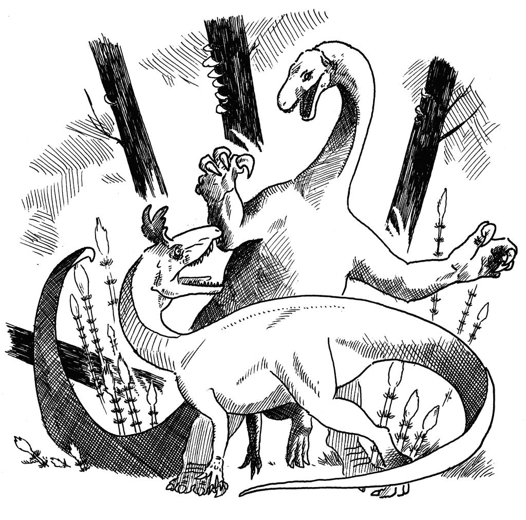 Cryolophosaurus and Glacialisaurus