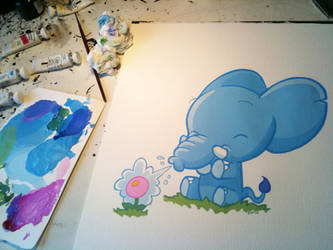 Elephunt painting