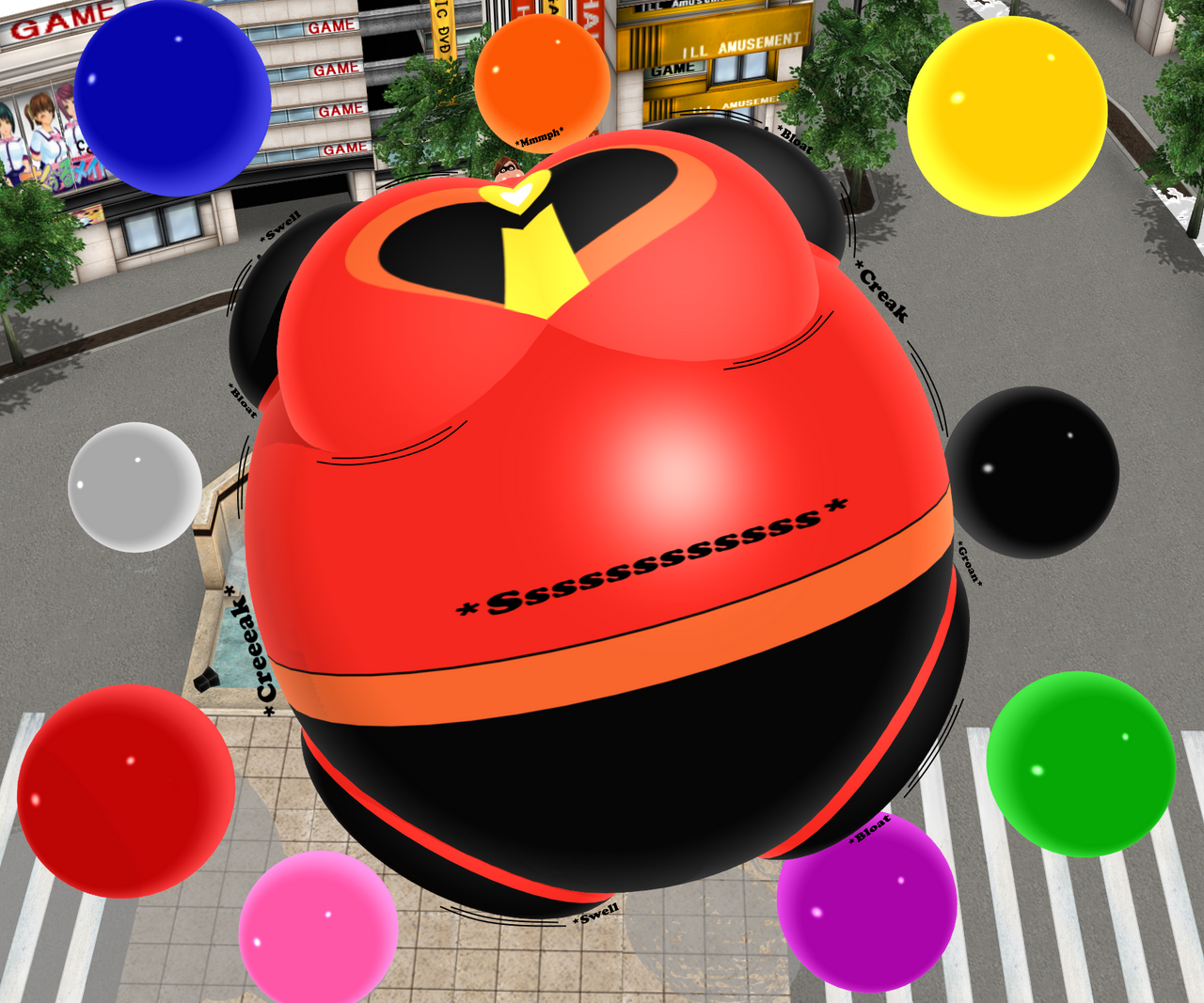 Elastigirl and The Sentient Magical Balloons by Prinny129 on DeviantArt