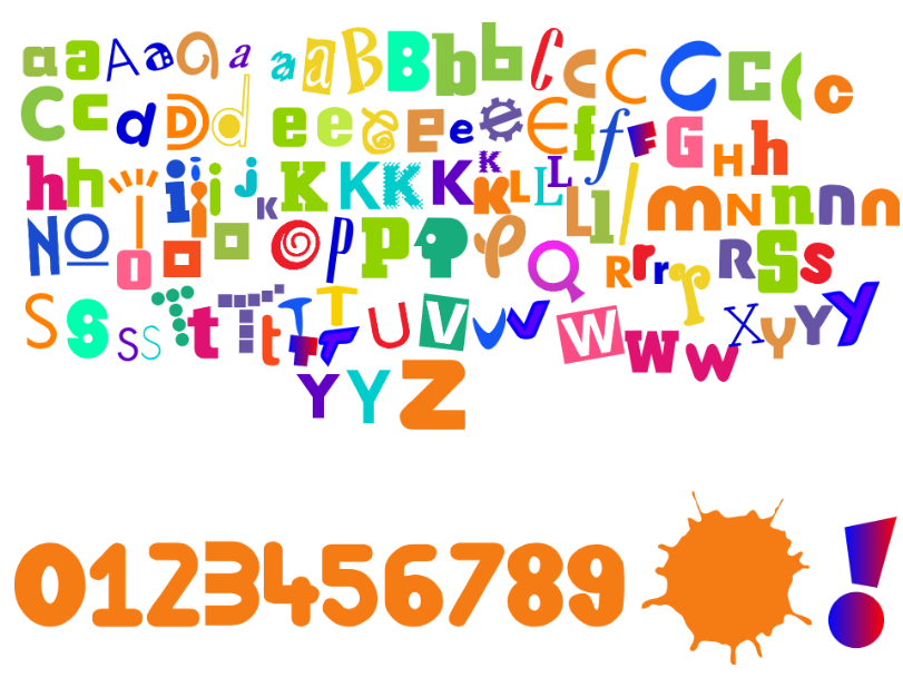 Wacky Numbers Wacky Fonts v3 by RockNroolTOT on DeviantArt