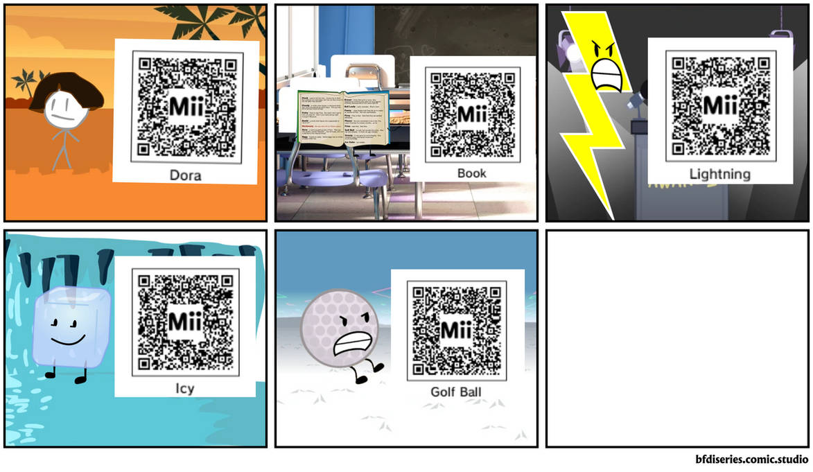 Qr Code Bfdi More BFDI(A) Mii QR Codes by RockNroolTOT on DeviantArt