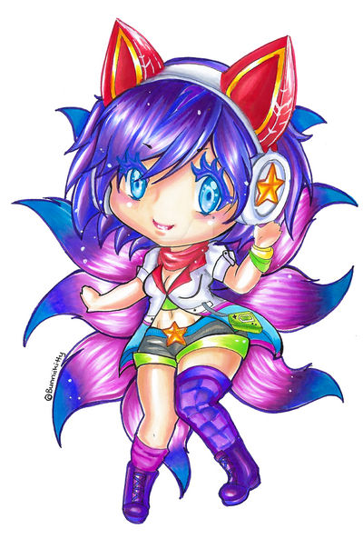 Chibi Arcade Ahri Print