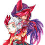 Rakan and Xayah Chibi Print