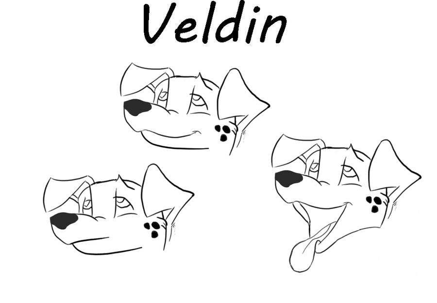 Veldin (Quick drawing of head 3/4 perspective)