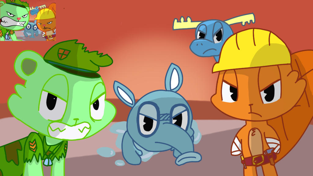 Scene Redraw - FLAKY?!?! by unikittyrage98 on DeviantArt
