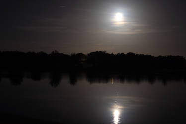 moon lit water