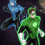 BLUE LANTERN BARRY and GREEN LANTERN HAL