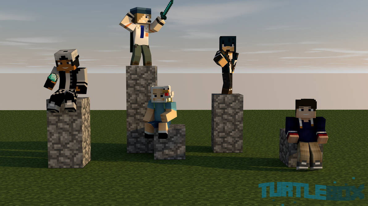 Friend Minecraft Background Friends - Minecraft Wallpaper by TurtleBoxGFX on DeviantArt