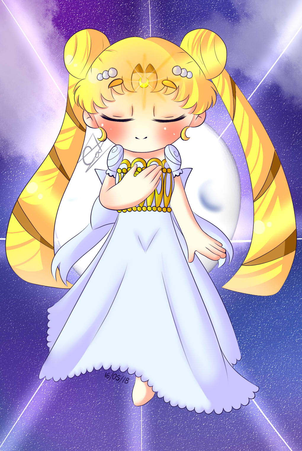 Un dibujo de la Neo Reina Serenity (Sailor Moon) by Catt-Drawings on  DeviantArt