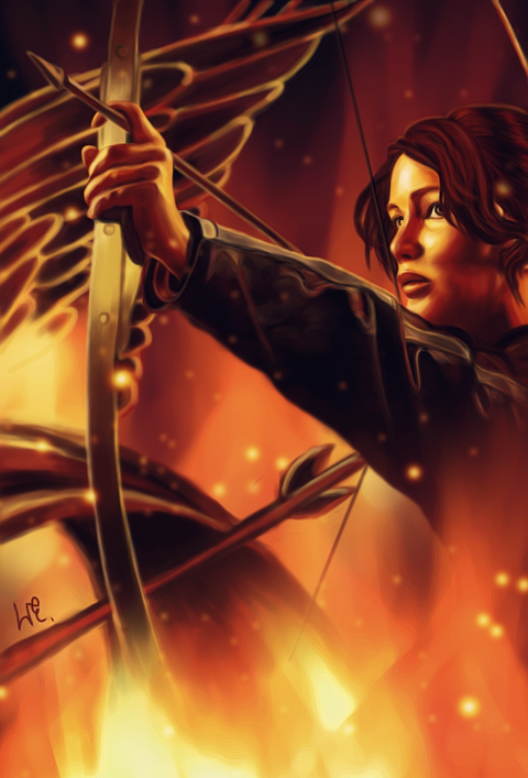 Katniss, the girl on fire