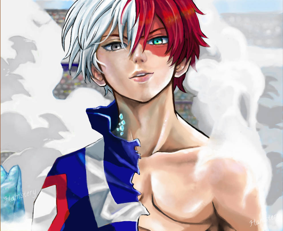 Shoto Todoroki fan art by HamsteryAJ on DeviantArt