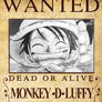 Wanted ... Monkey D Luffy