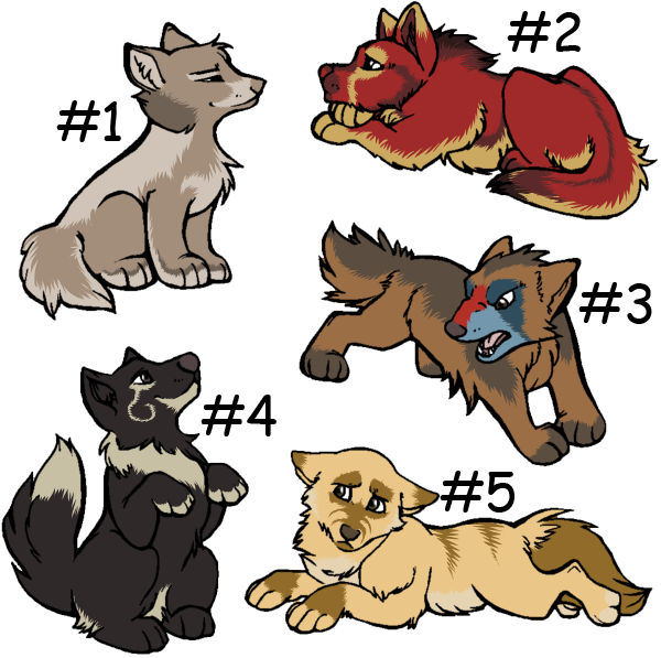 Wolf Pup Adoptables - CLOSED