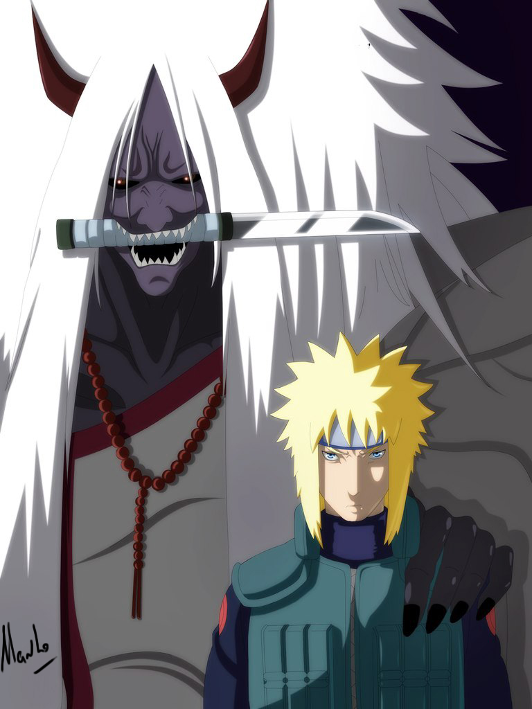 Minato with Shinigami