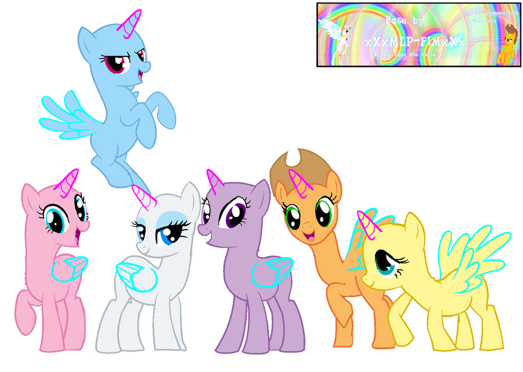 MLP mane six base. of Service. 