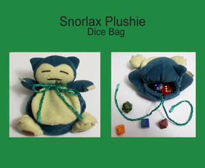 Snorlax Plushie Dice Bag