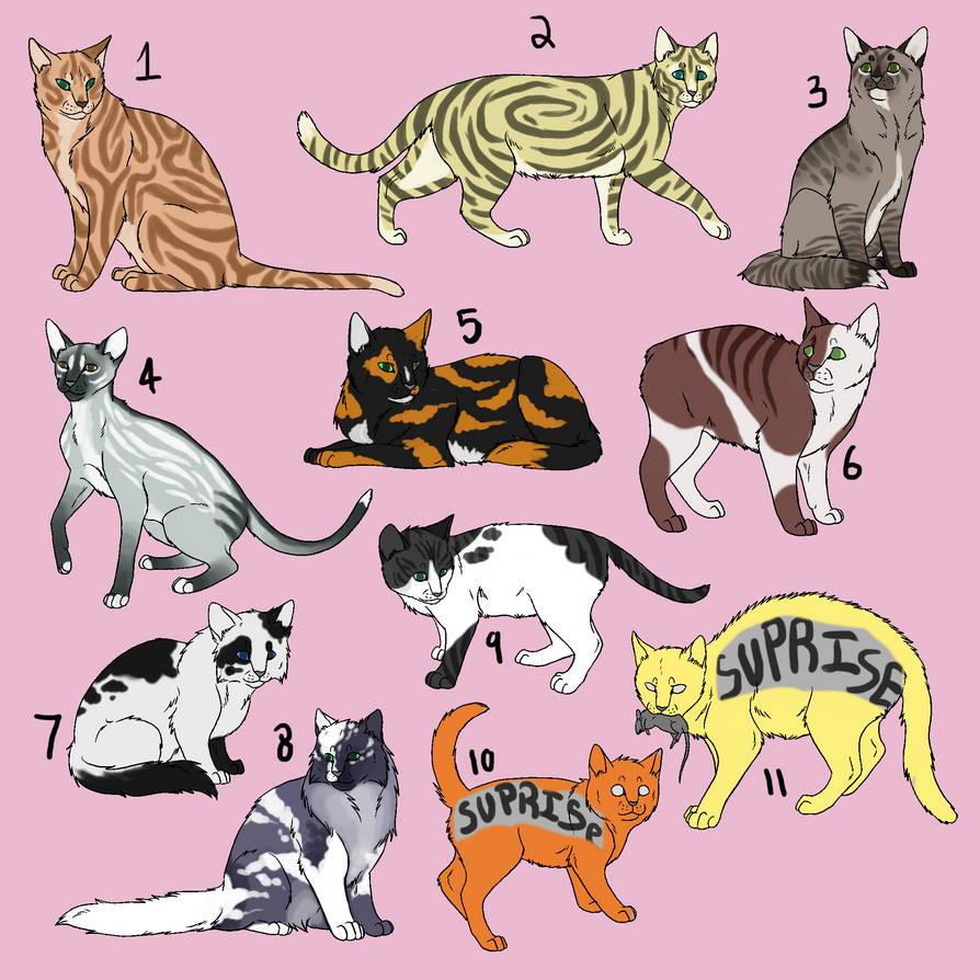 Breedable Cats by StrangeSales on DeviantArt