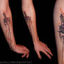 Dali elephant aquarelle tattoo