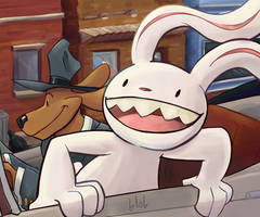 sam n max just havin a good time