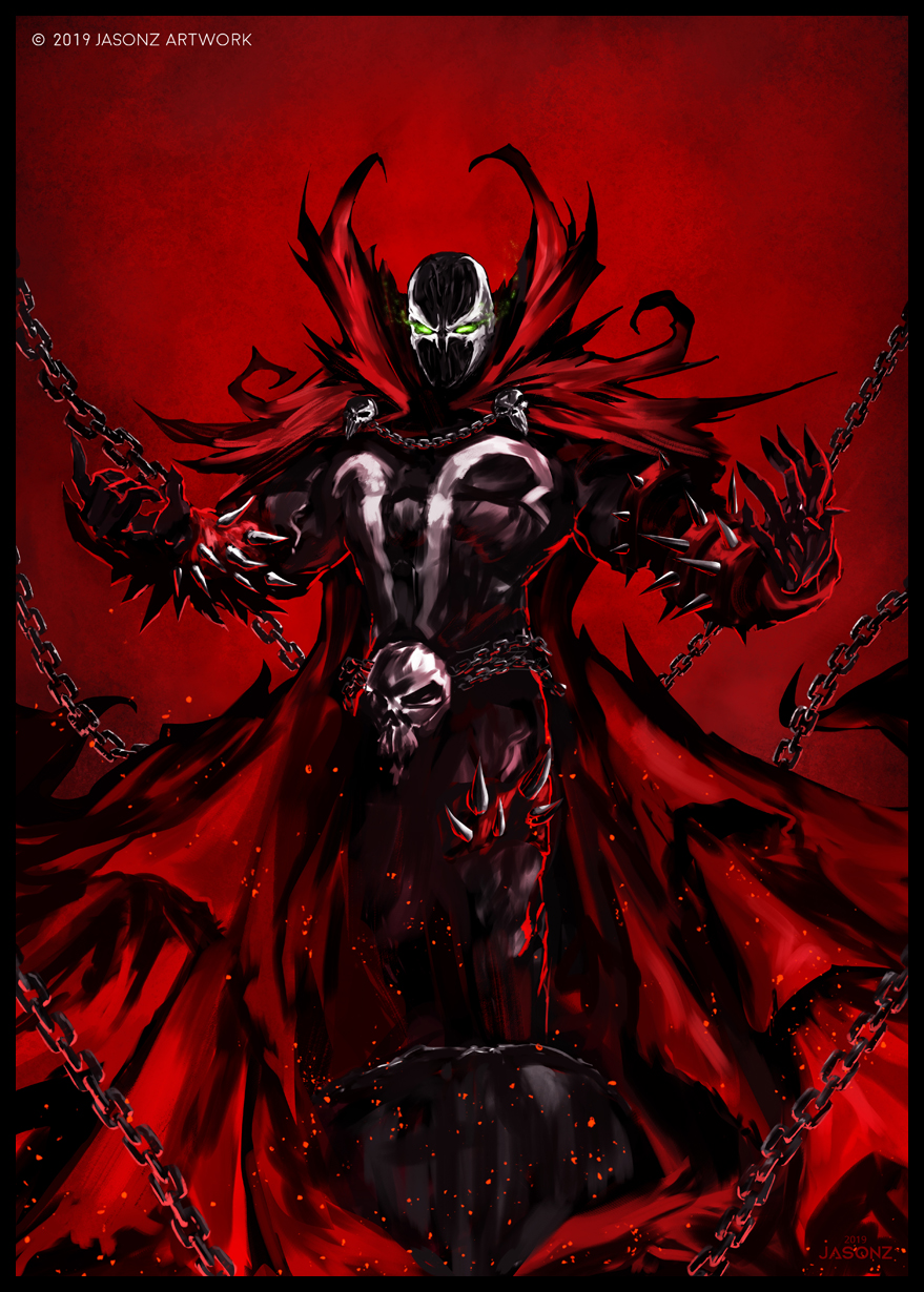 Spawn Full Face SPAWN by SUJIAYI on DeviantArt
