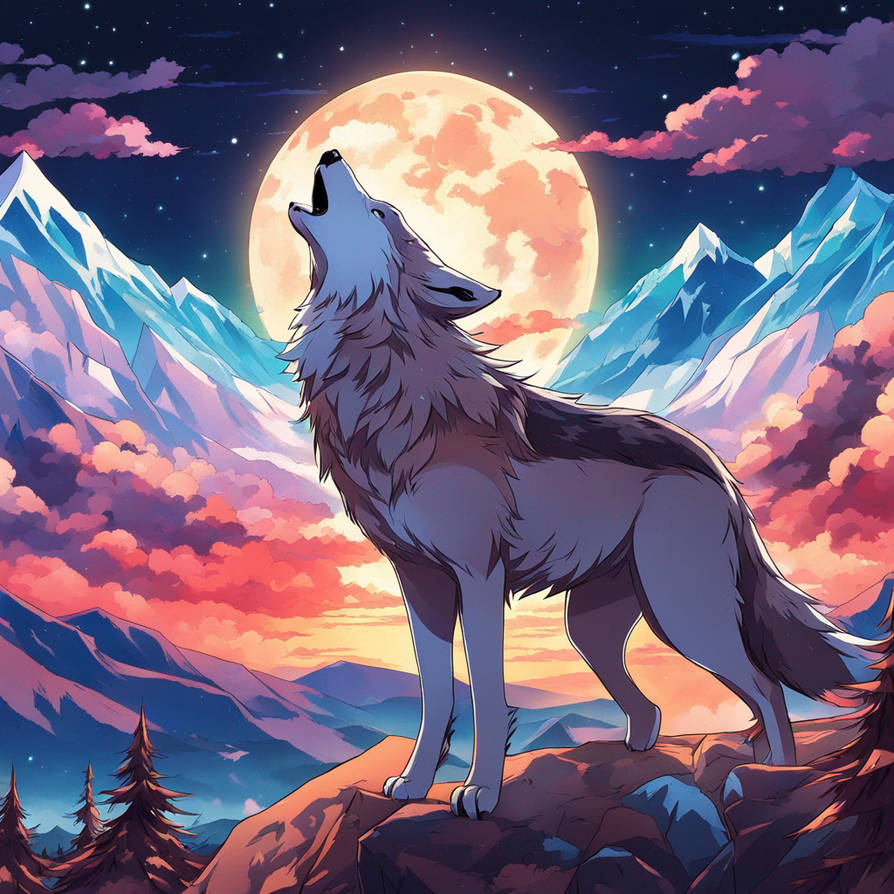 Wolf howling by Liondragon018 on DeviantArt
