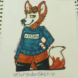 my side of an art trade with someone on Instagram