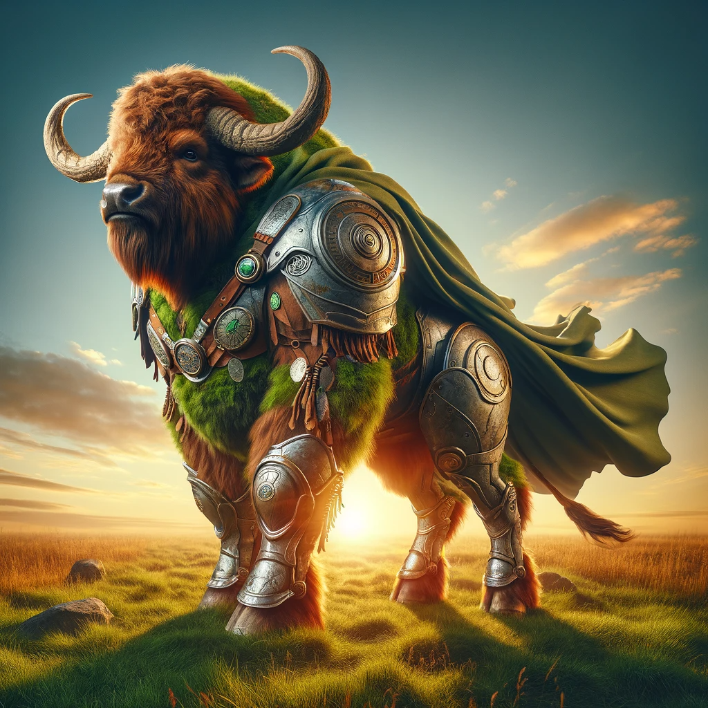 Bison Unity Bison of the Brave: Guardian of the Plains by FabledPets on DeviantArt