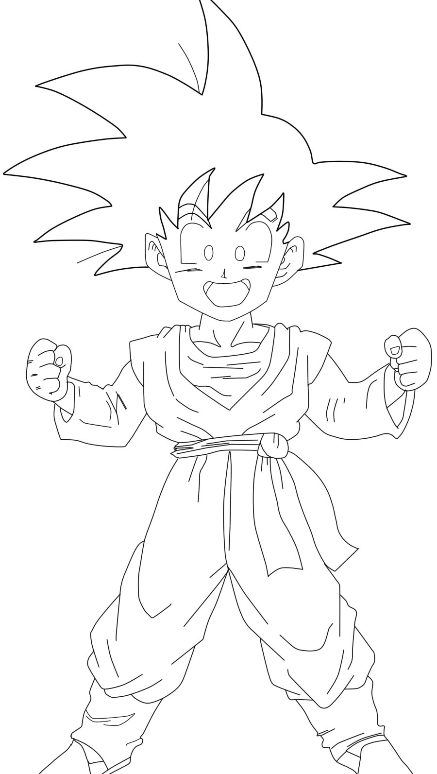 Goten Lineart By Barbicanboy On Deviantart