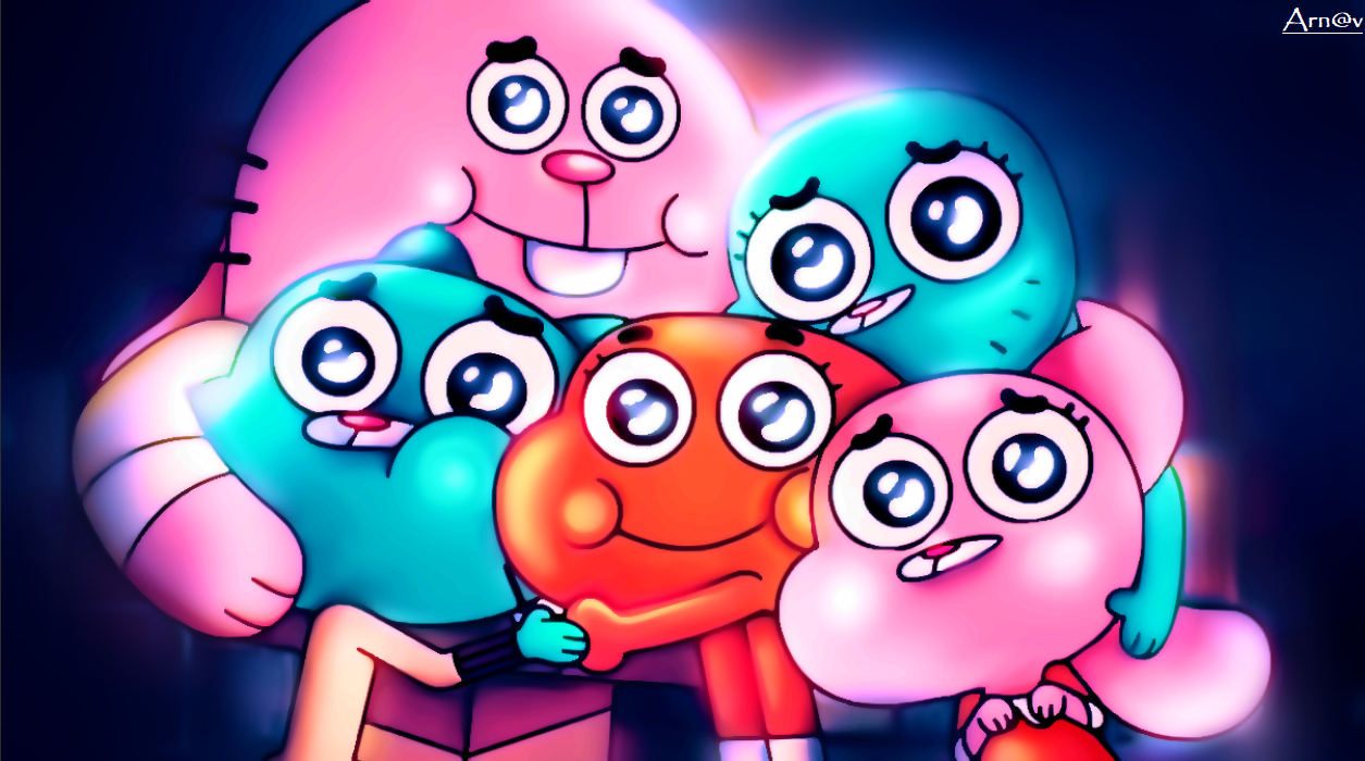 Amazing World Of Gumball Wattersons Family, HD Png Download - vhv