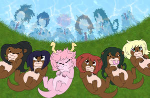 Otters and girls
