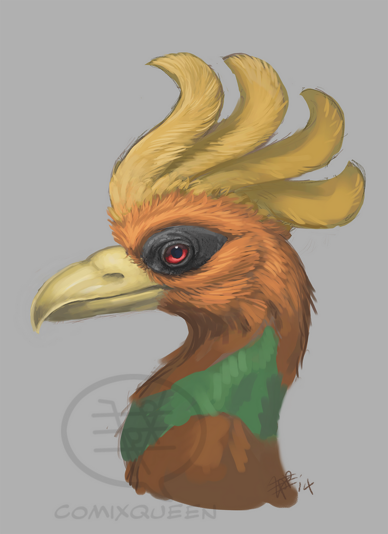 Ho-oh Portrait WIP