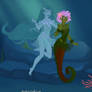 Fem-Human!LxB Mermaid AU